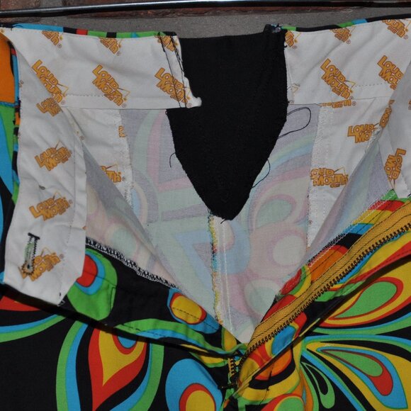 Loudmouth Golf Heritage Bermuda Short Shagadelic Black 40" - Picture 5 of 5